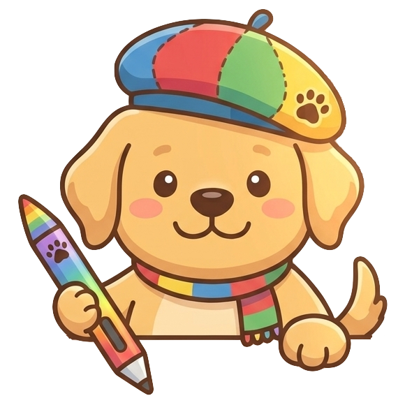 Draw Along mascot